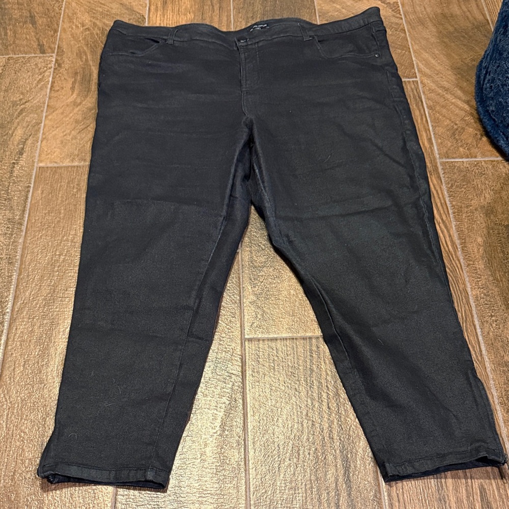 Universal Standard Black Meuse High-rise Resin Jeans